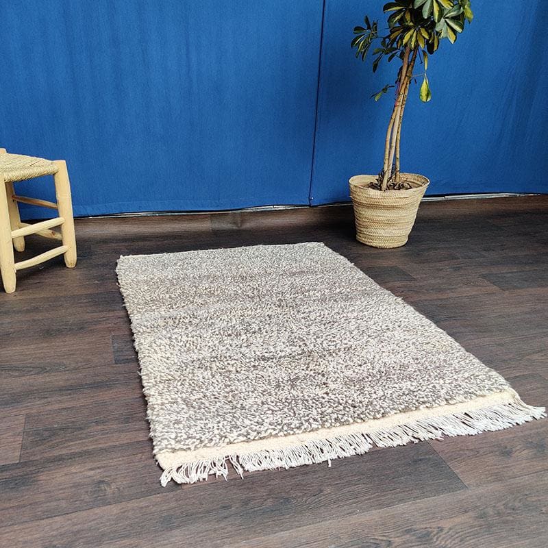 petit tapis marocain marron