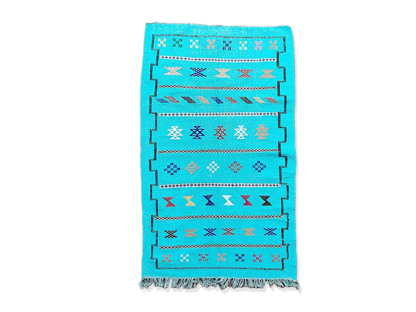 Tapis Berbère Turquoise Ethnique