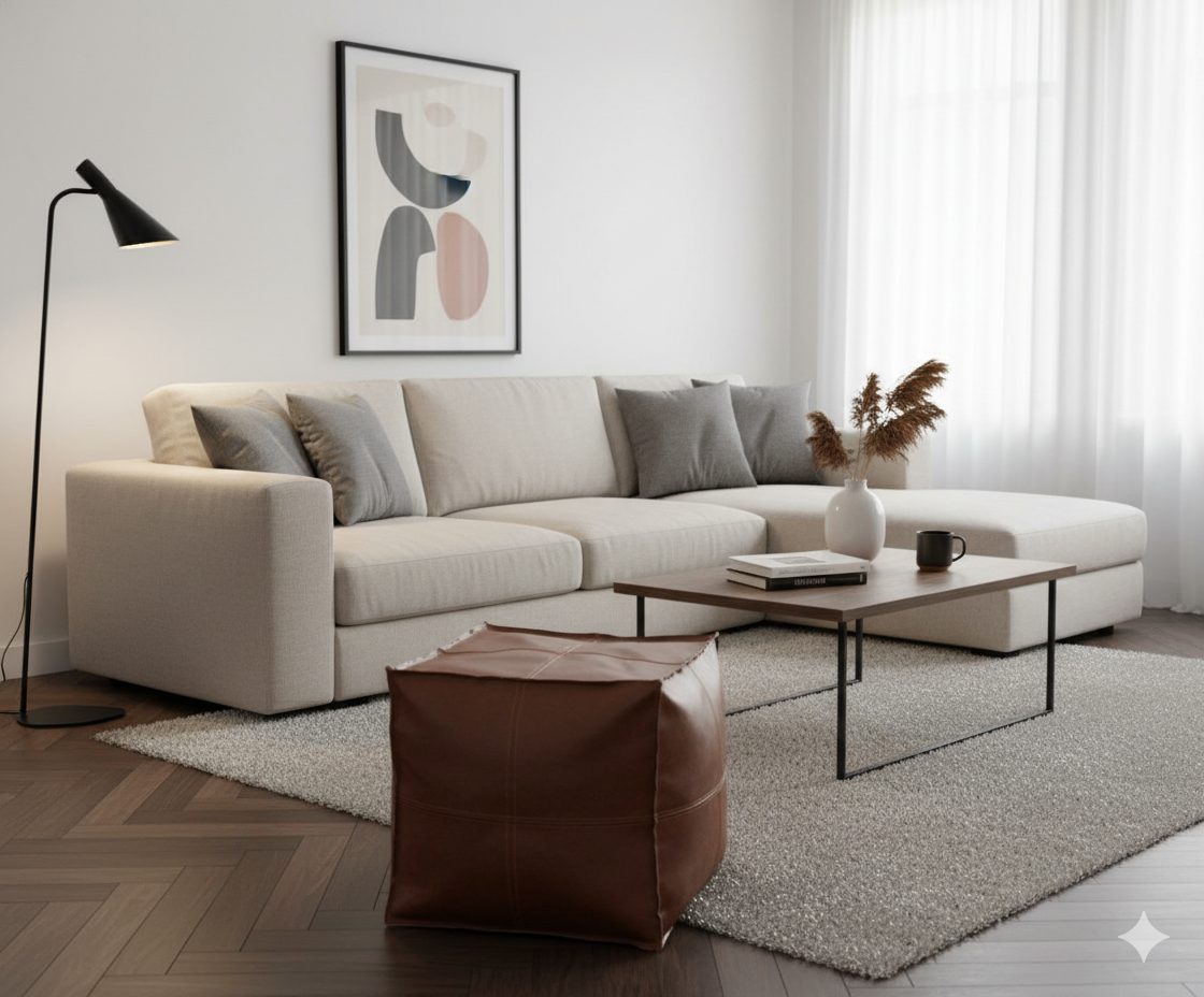 Pouf carré style Marocain