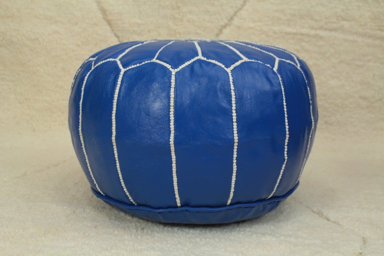 pouf marrakech bleu