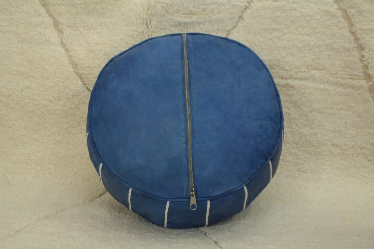 coussin de sol bleu