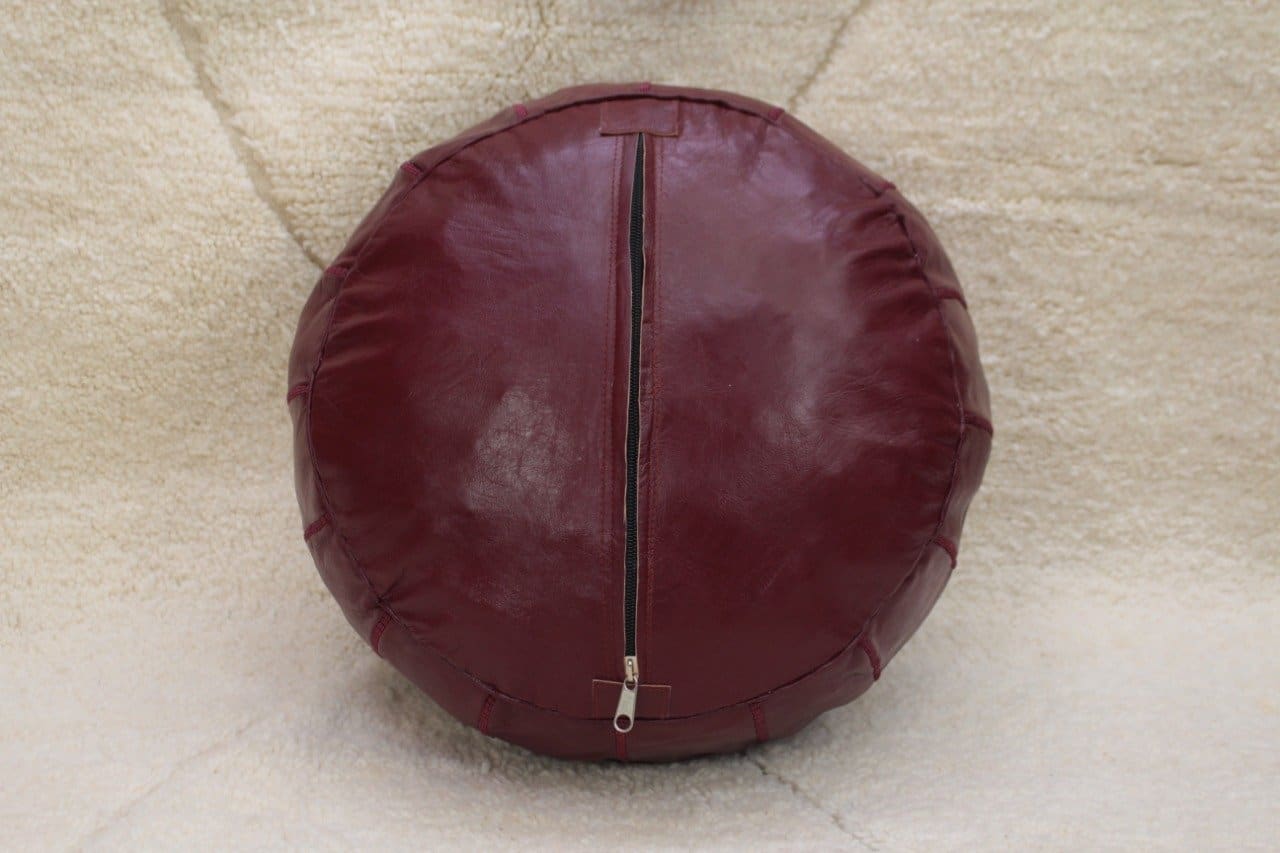 pouf berbere bordeaux 