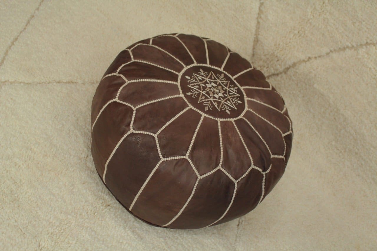 pouf marrakech marron