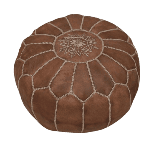 pouf marron