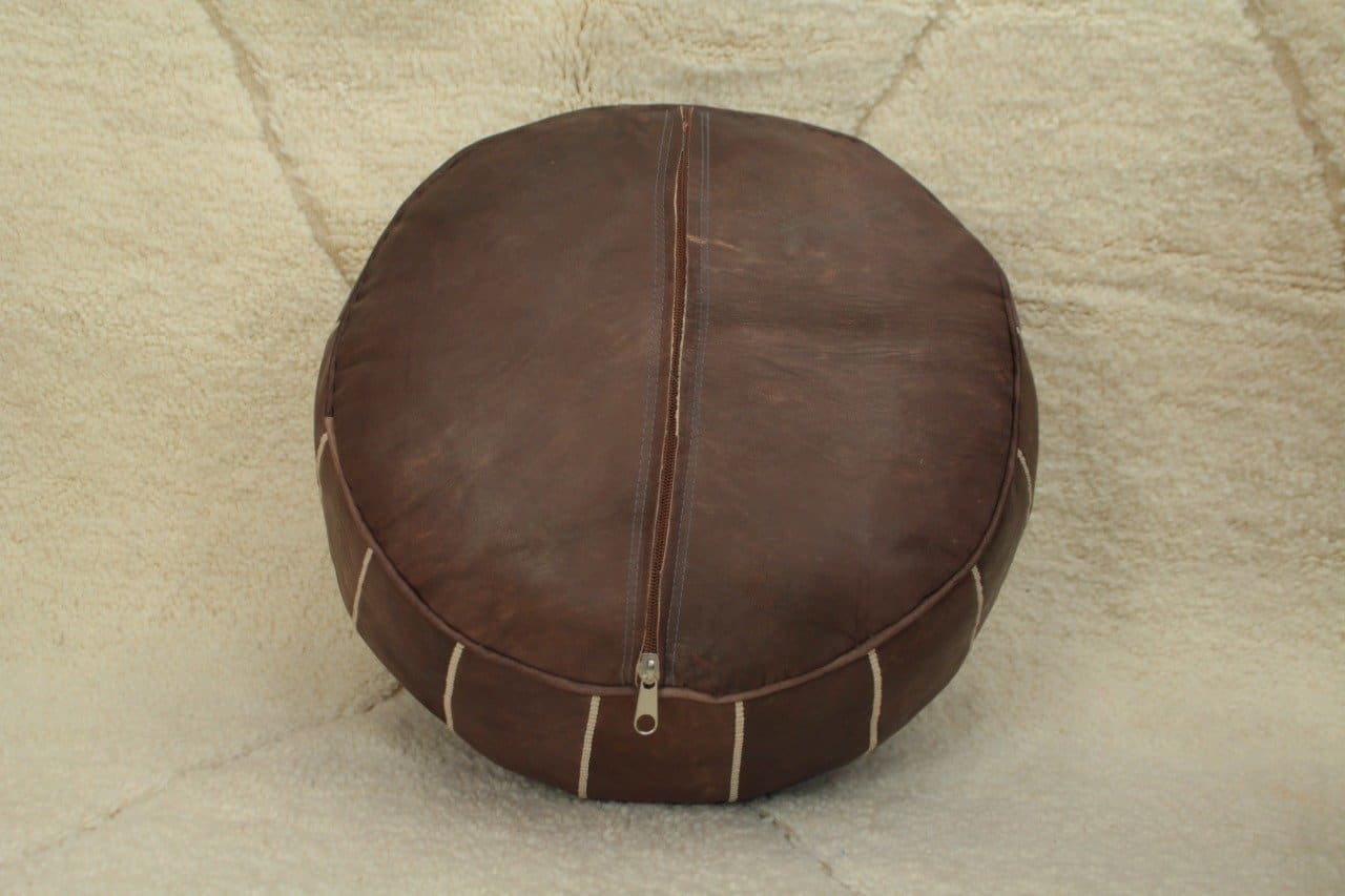 Pouf Marocain Marron foncé - Marron foncé - Pouf