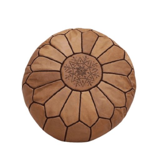 pouf marron