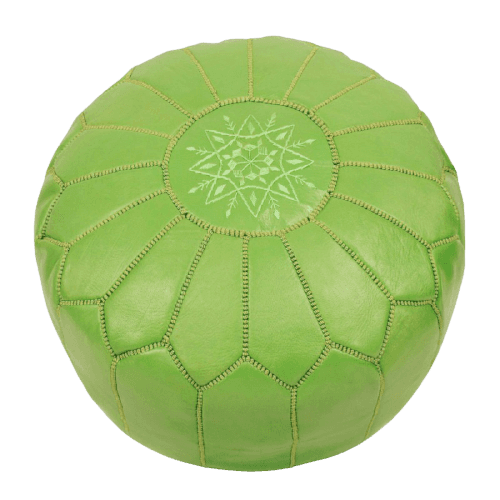 pouf marocain vert