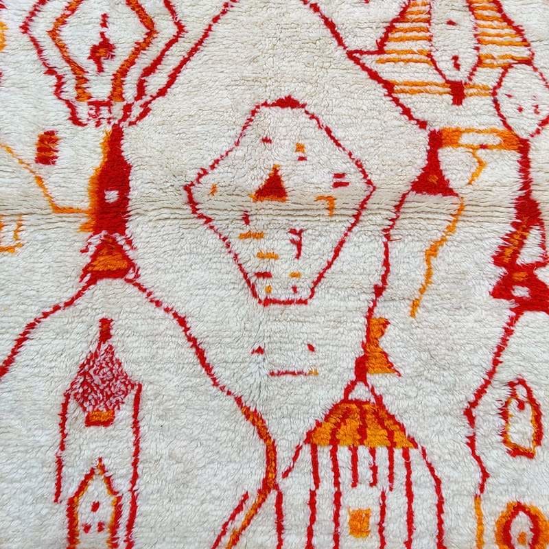 tapis marocain orange