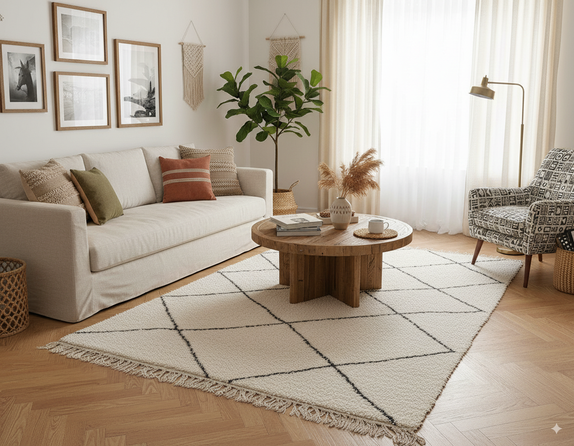 Tapis berbère béni ouarain losange