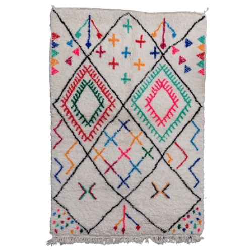tapis marocain coloré