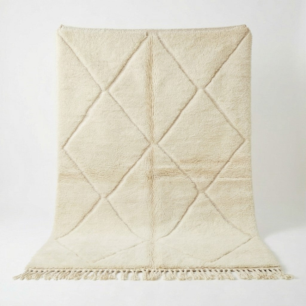 Tapis berbère à losanges blancs 150x250 cm