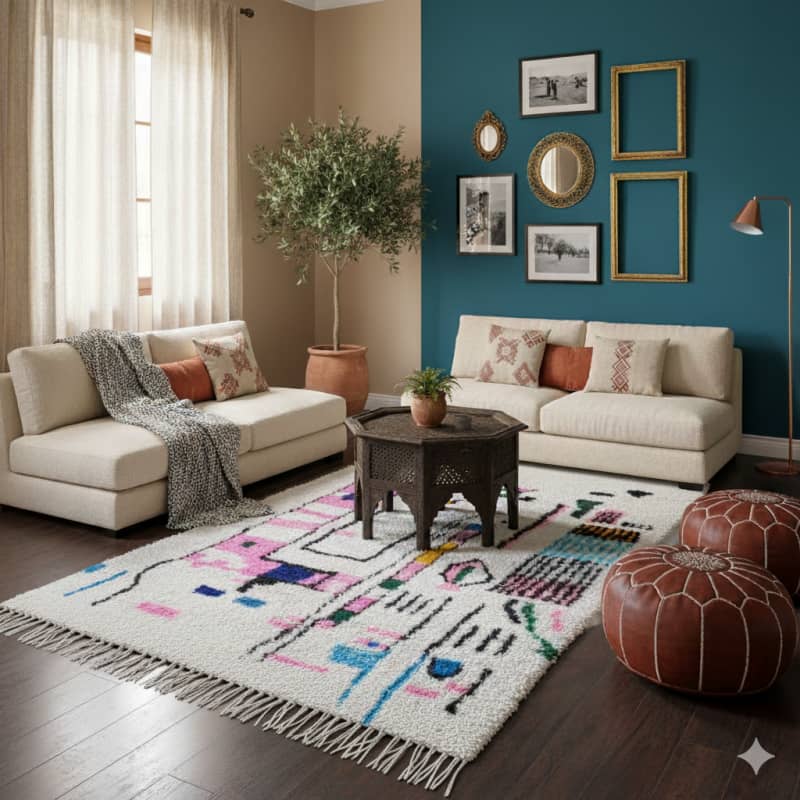 Tapis Berbère Azilal Couleur <br> 145x260 cm