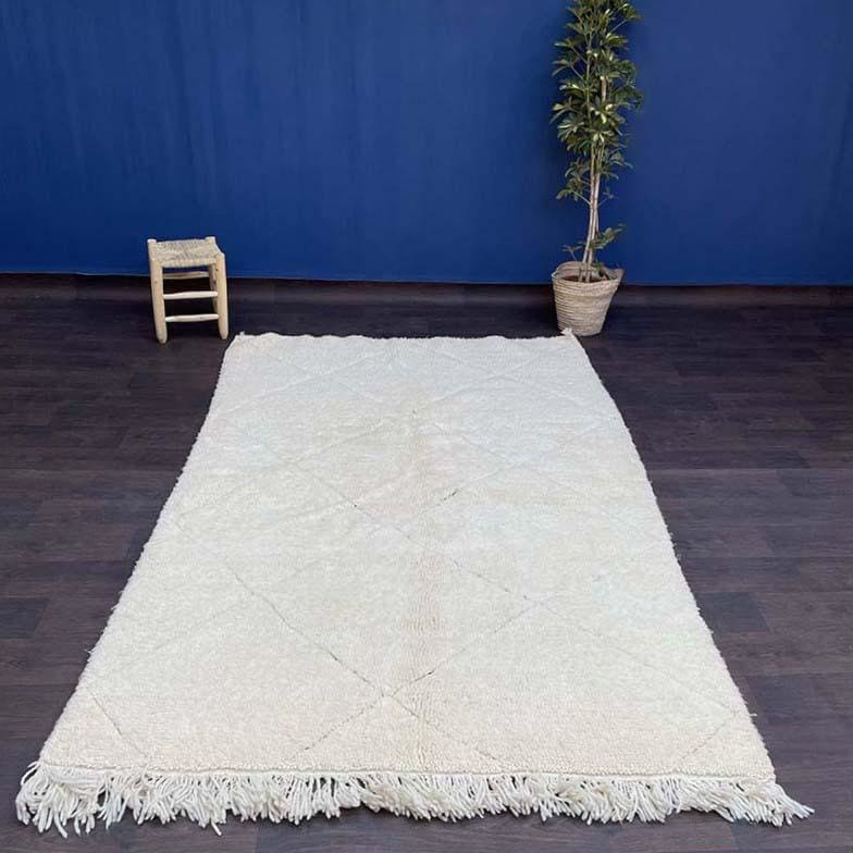 tapis marocain blanc