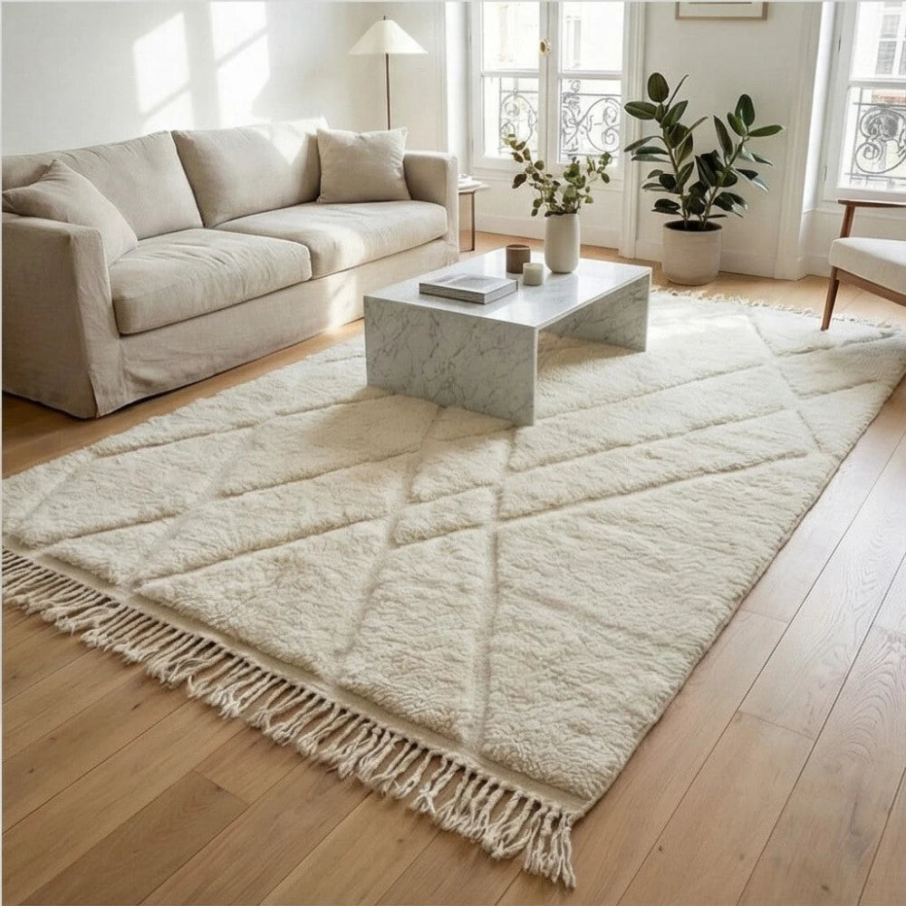 Tapis berbère abstrait épuré Chama