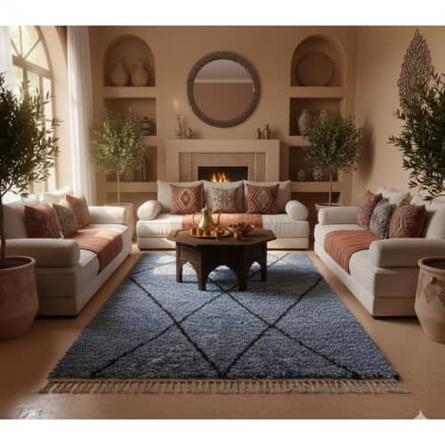 Tapis Berbère Bleu <br> 150x220 cm