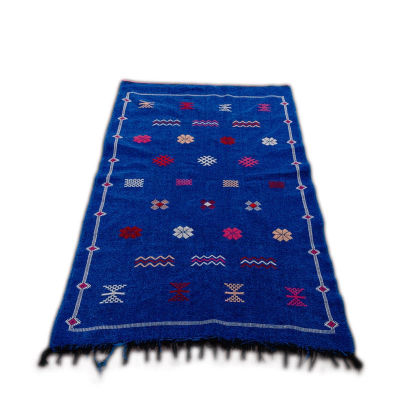 tapis marocain bleu