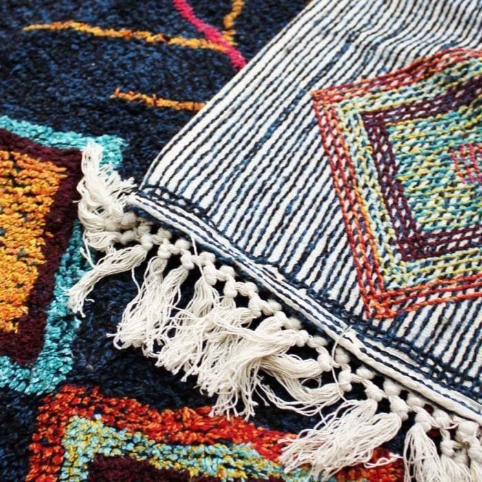tapis motif coloré