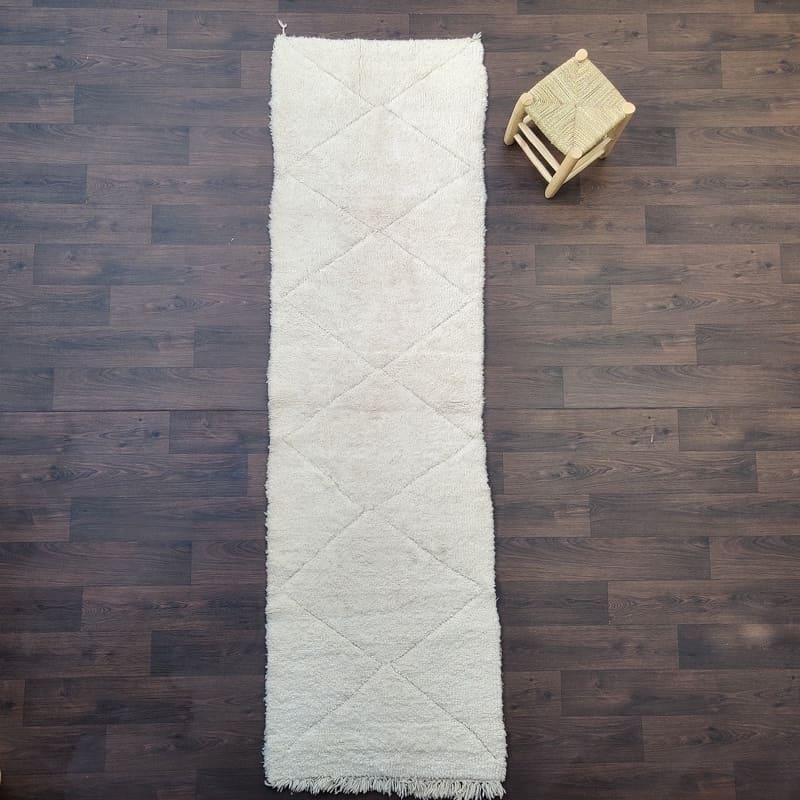 tapis marocain blanc