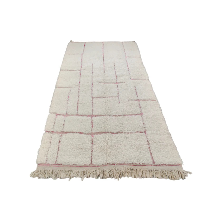 tapis berbere graphique rose