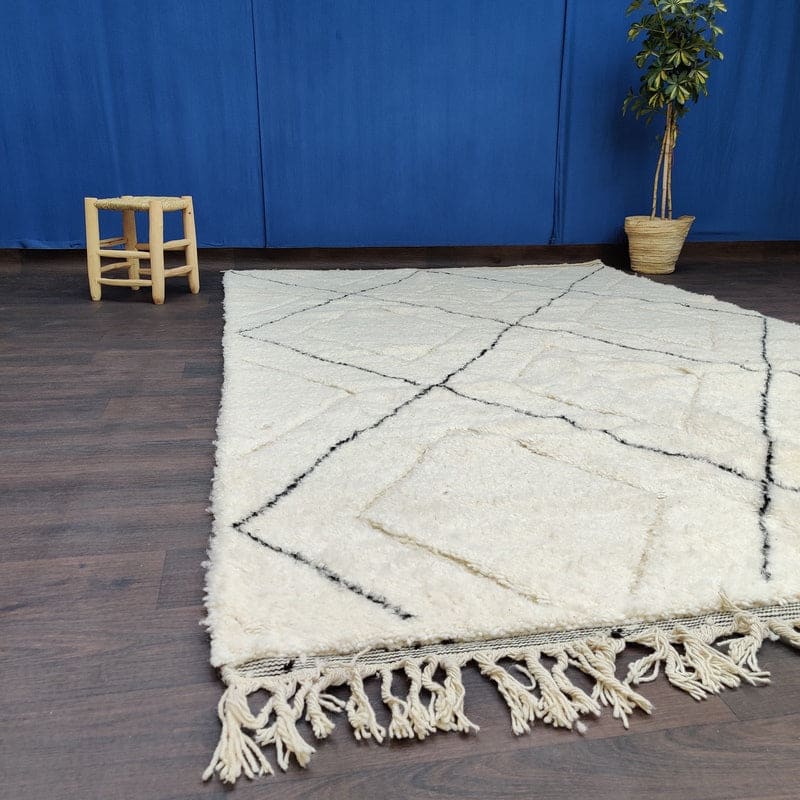tapis berbere noir et blanc