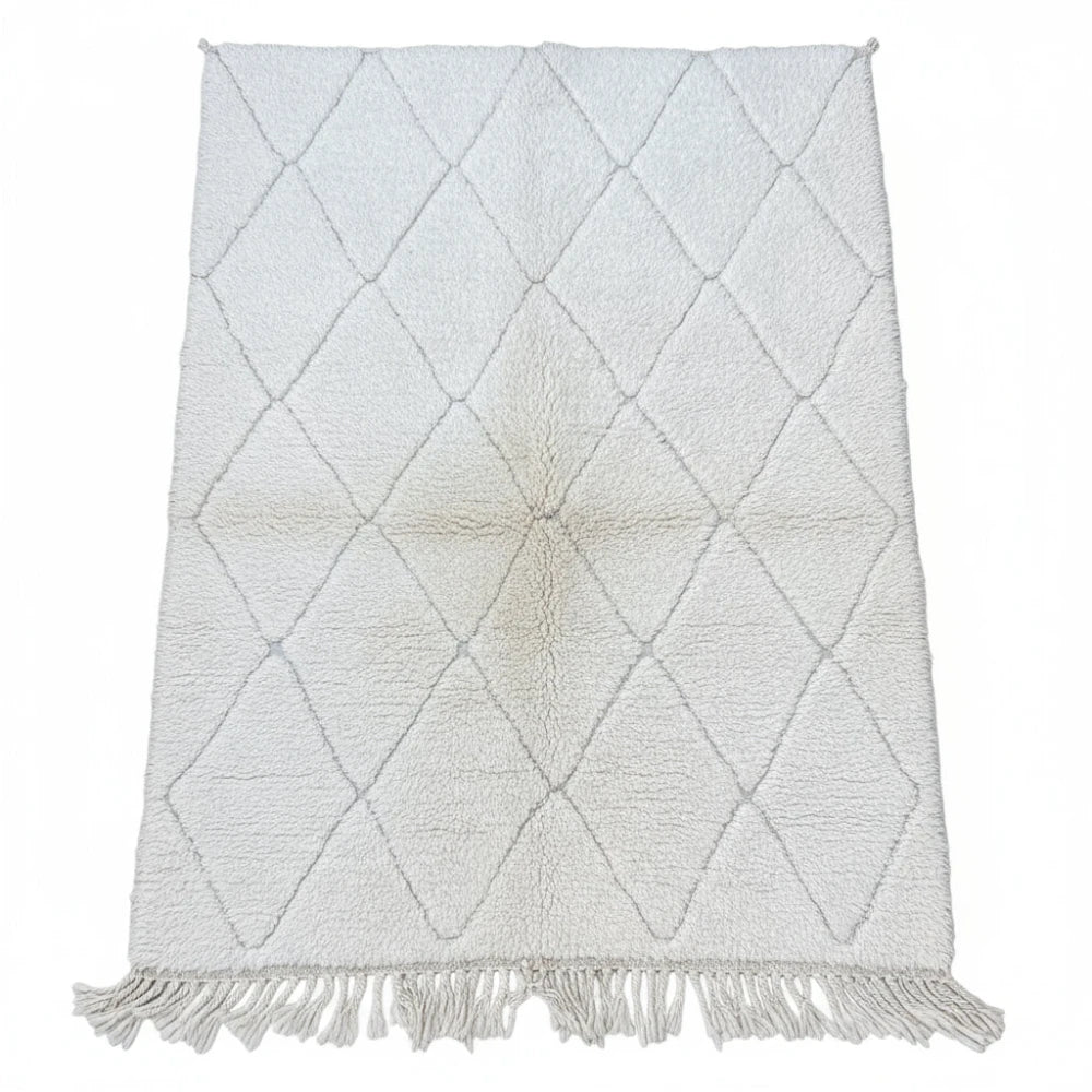 Petit tapis berbère à petits losanges blancs