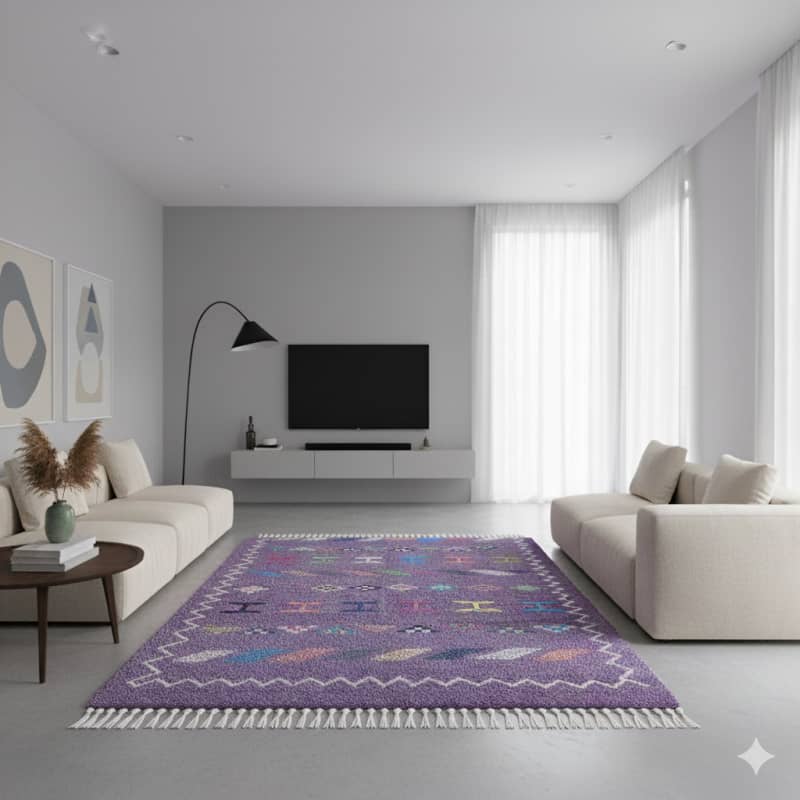 Tapis Berbère Mauve <br> 135x235 cm