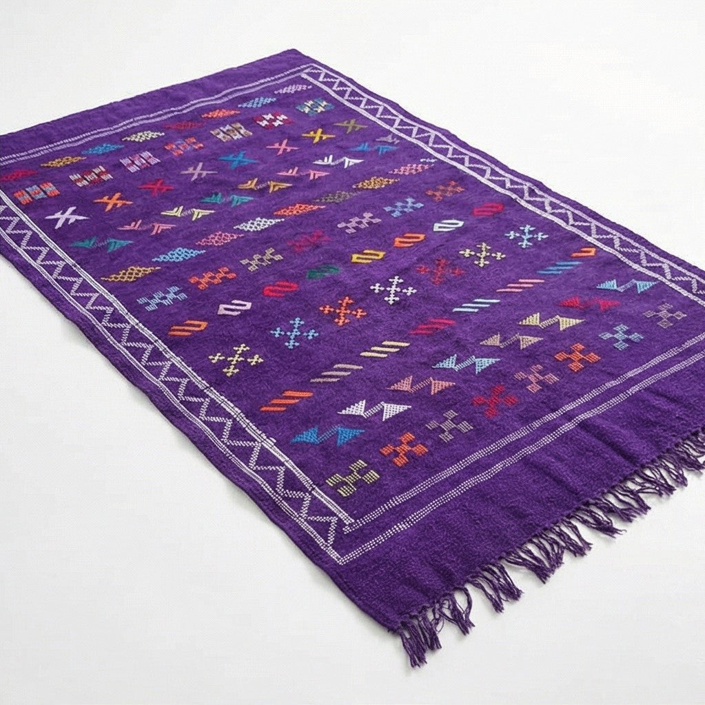 Tapis berbère mauve 95x150 cm