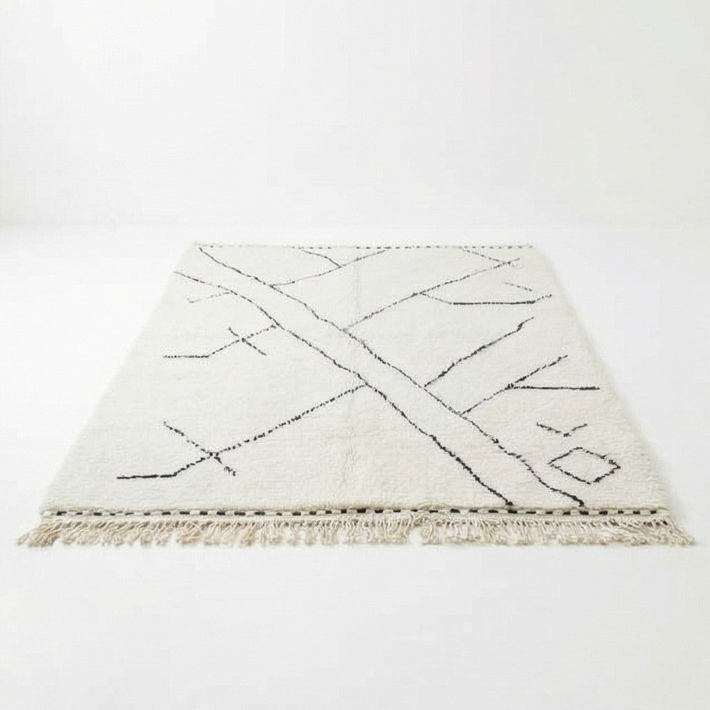 Grand tapis berbère motifs abstraits 200x300 cm