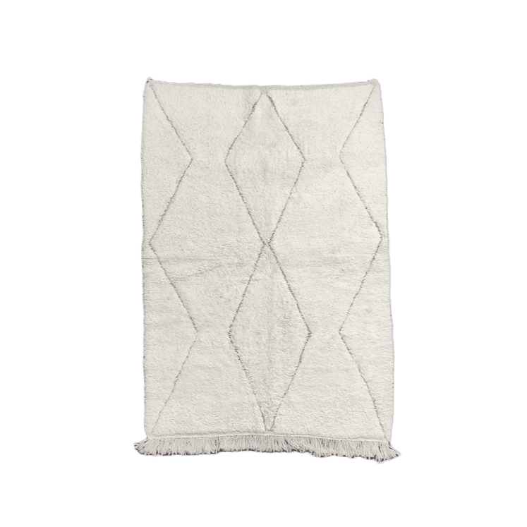 tapis berbere laine blanche
