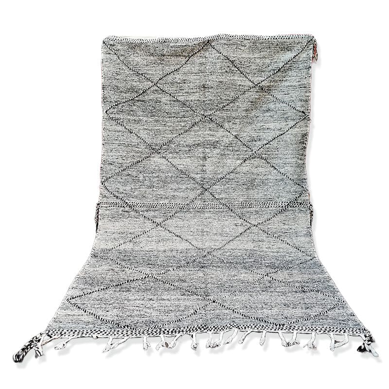 Tapis berbère Noir Zanafi 200x300 cm - Tapis