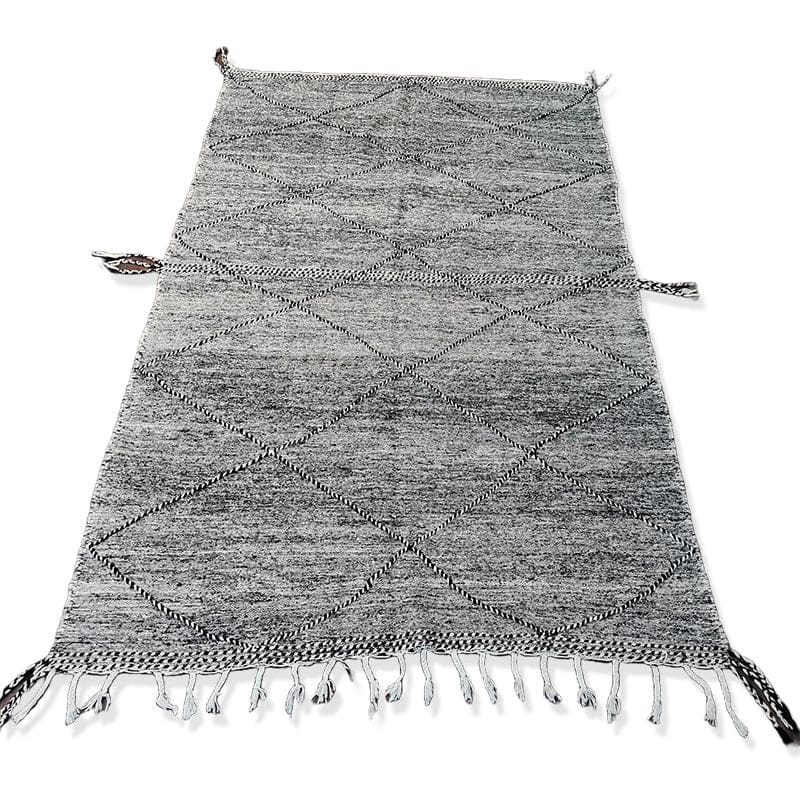 Tapis berbère Noir Zanafi 200x300 cm - Tapis