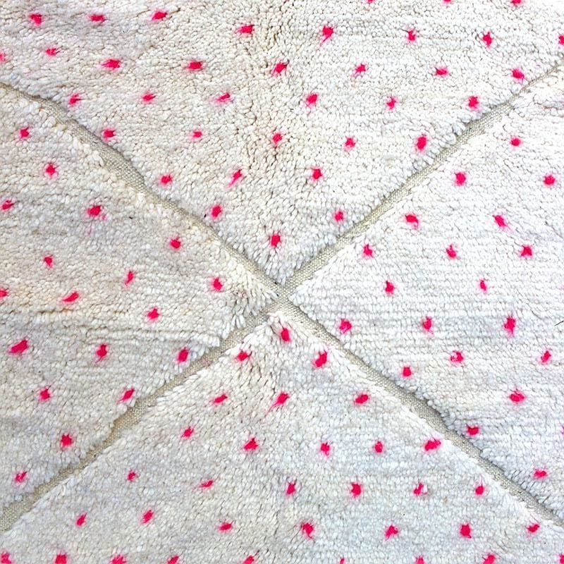 tapis berbère écru rose