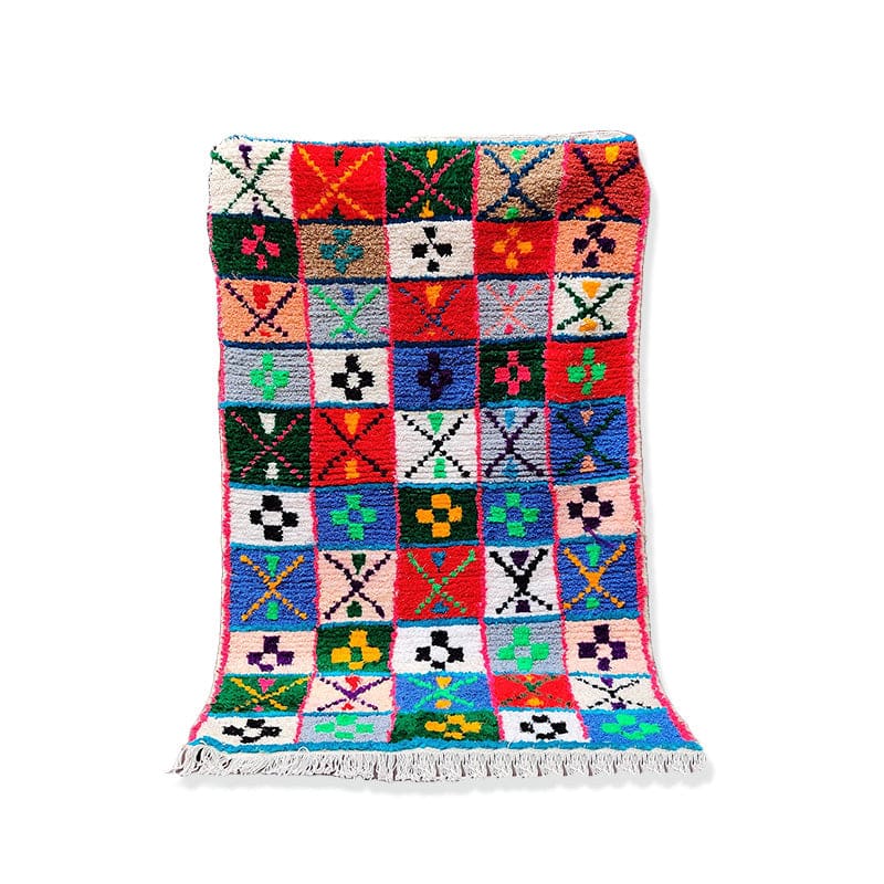tapis marocain multicolore