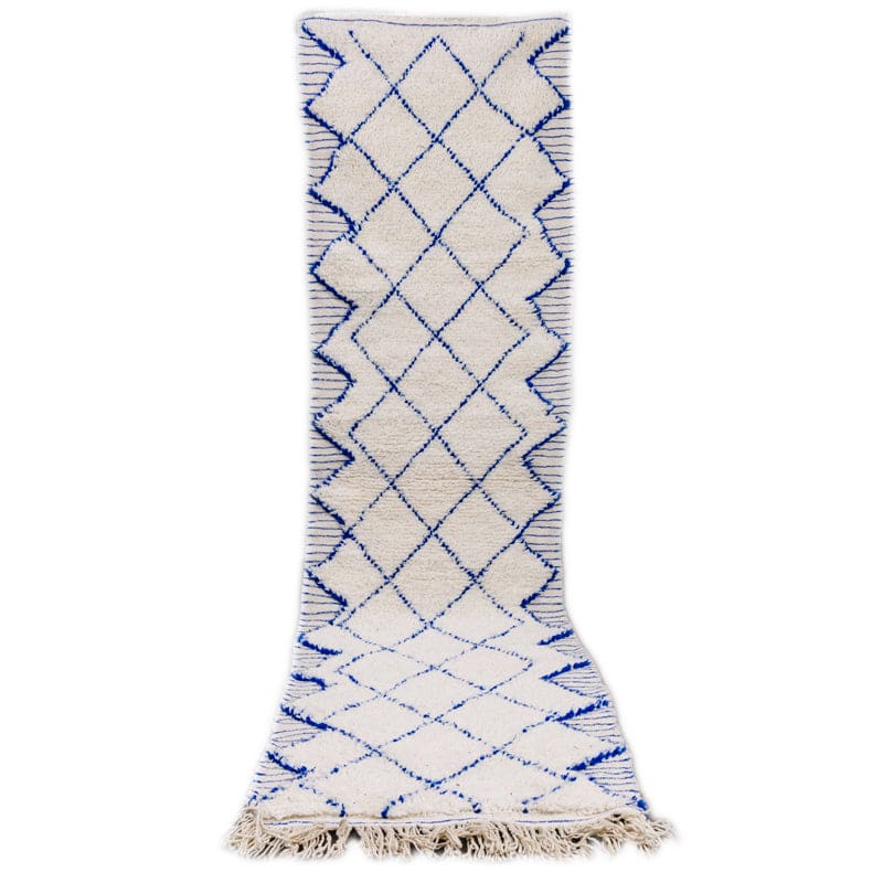 tapis berbere bleu et blanc