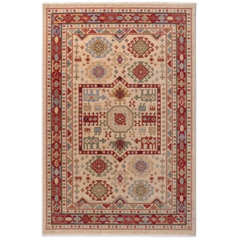 tapis ethnique beige