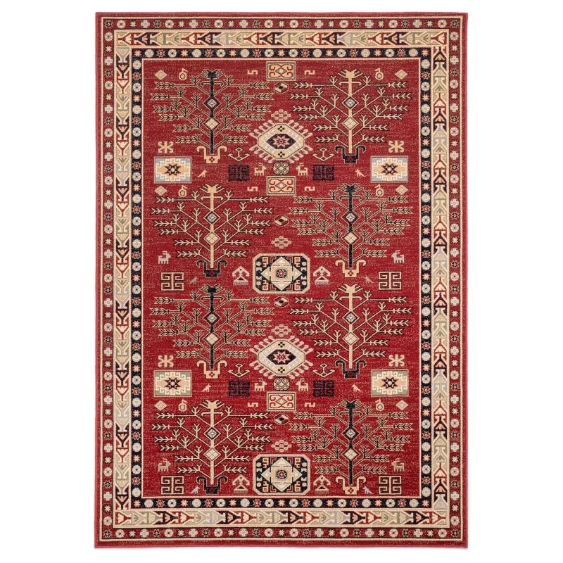 tapis ethnique rouge