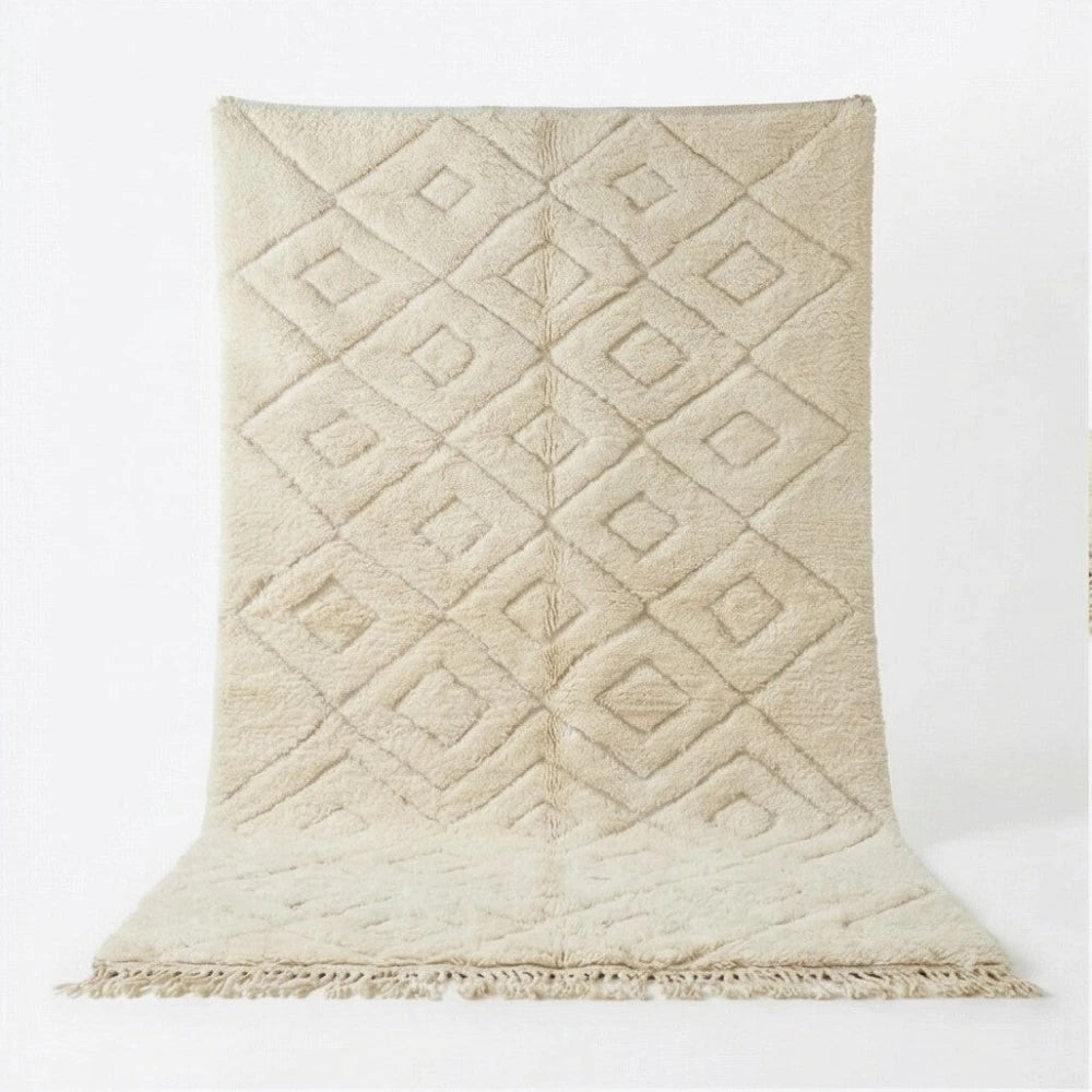 Grand tapis berbère à losanges imbriqués