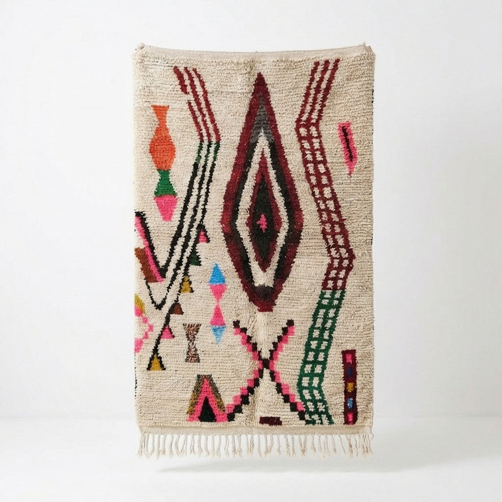 Tapis marocain Azilal coloré 180x280 cm