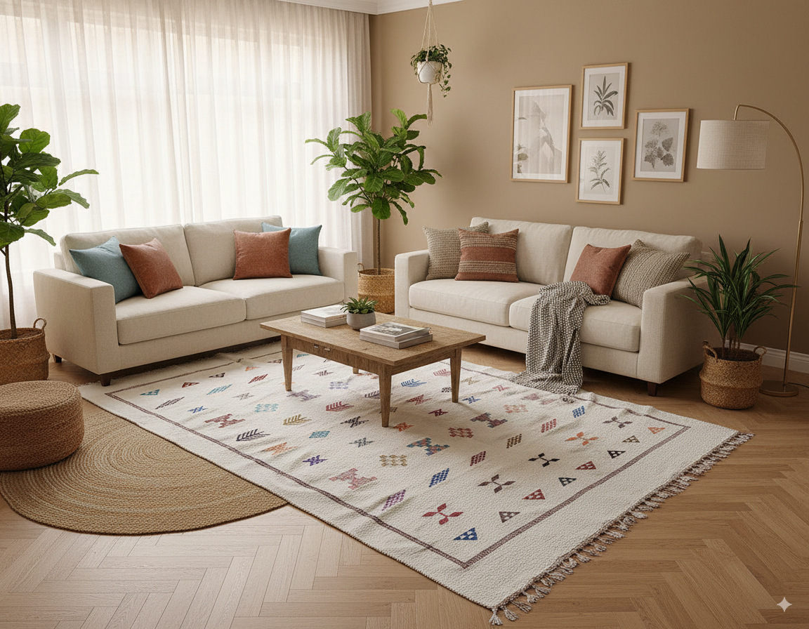 tapis berbere blanc