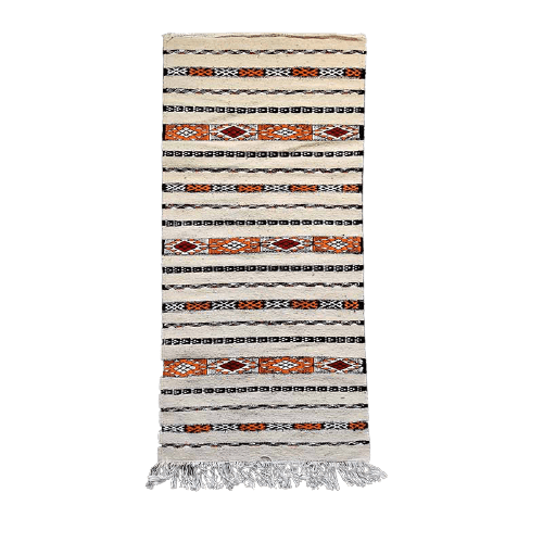 tapis kilim blanc