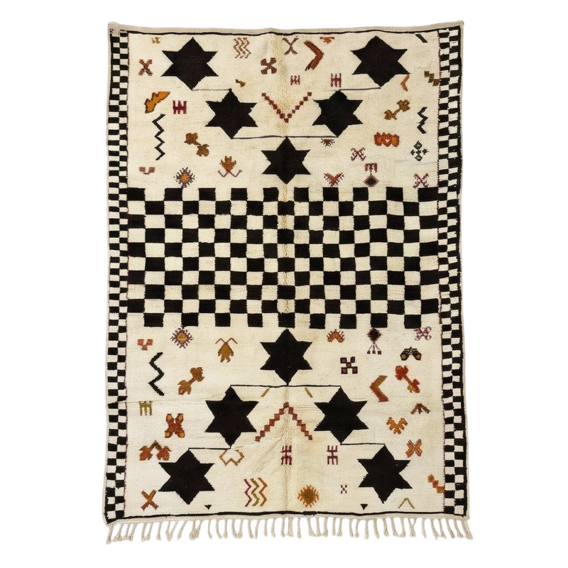Tapis Béni Ouarain bohème 200x300 cm