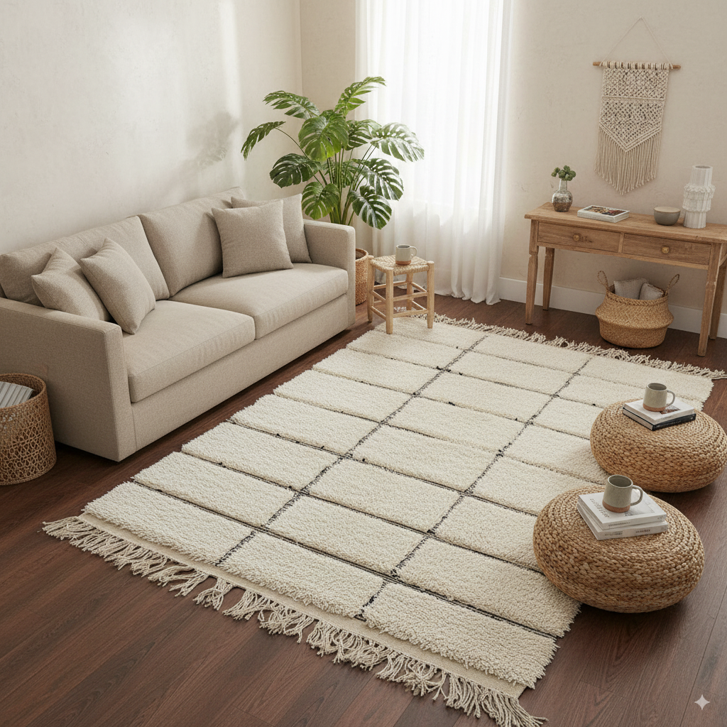 Tapis Marocain Graphique Mistara sur-mesure
