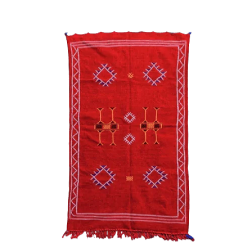 tapis marocain rouge