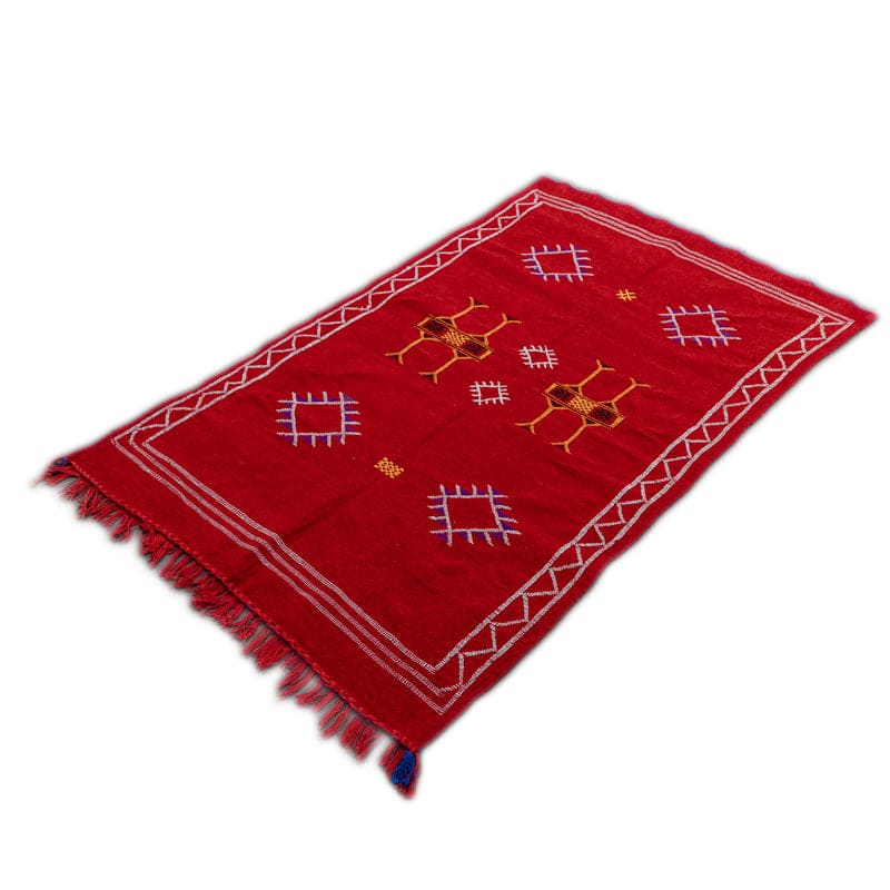 tapis ethnique rouge