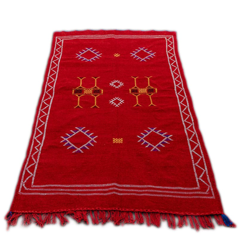 tapis boheme rouge