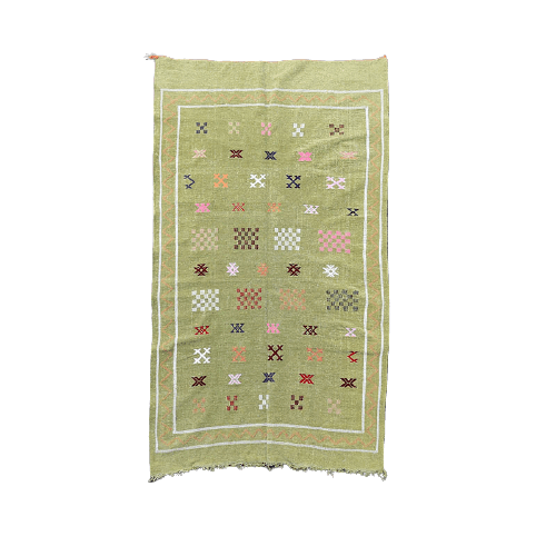 tapis marocain vert