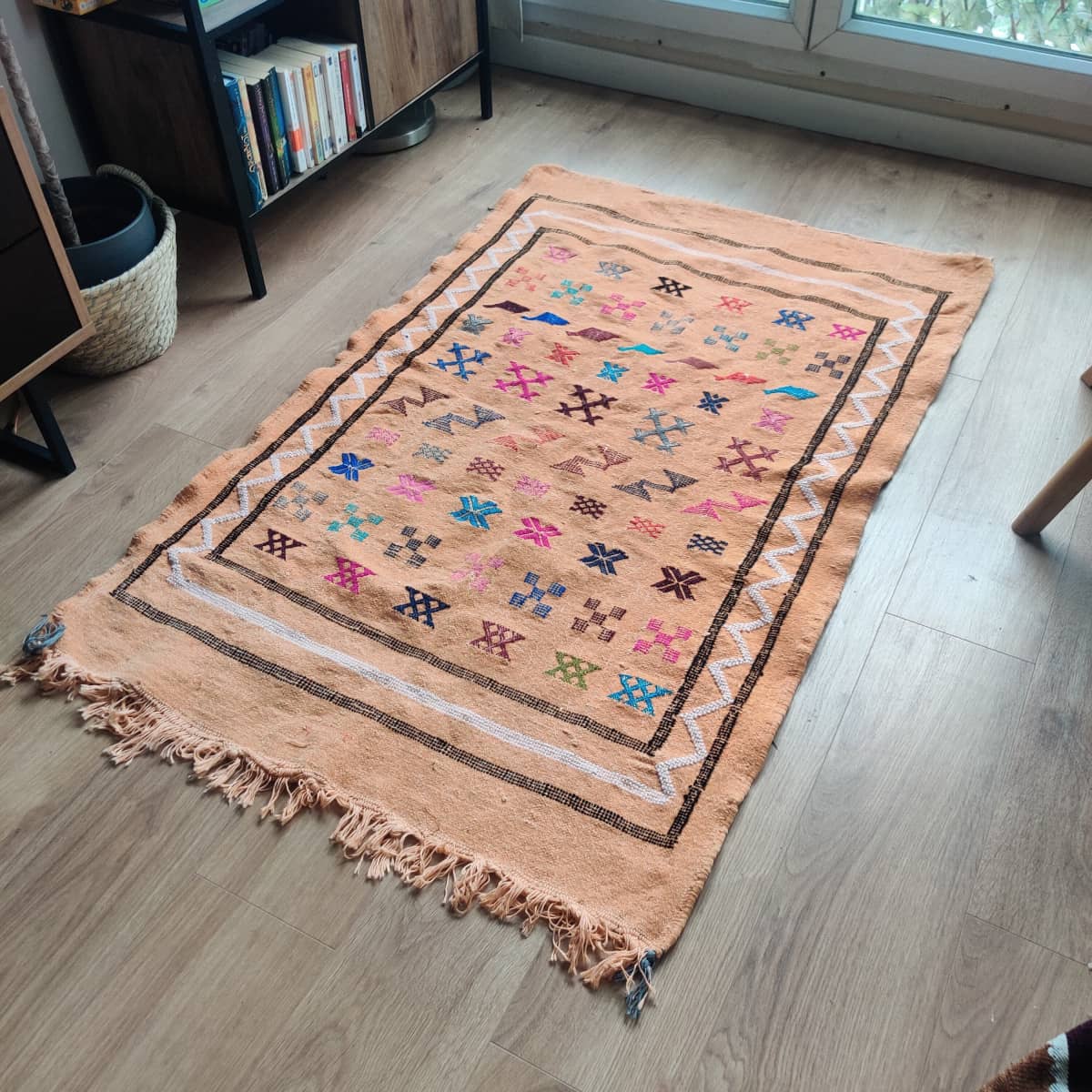 Tapis Mosaïque Bohème - Beige & Vif