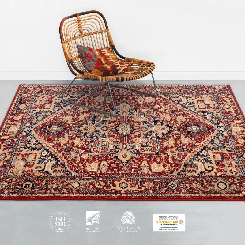 tapis d'orient rouge