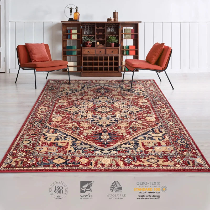 tapis d'orient rouge