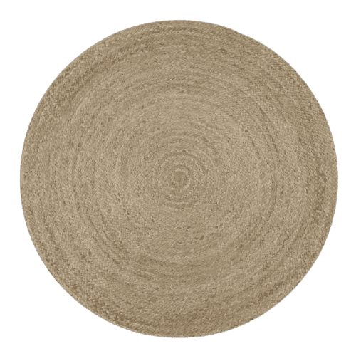 tapis rond jute